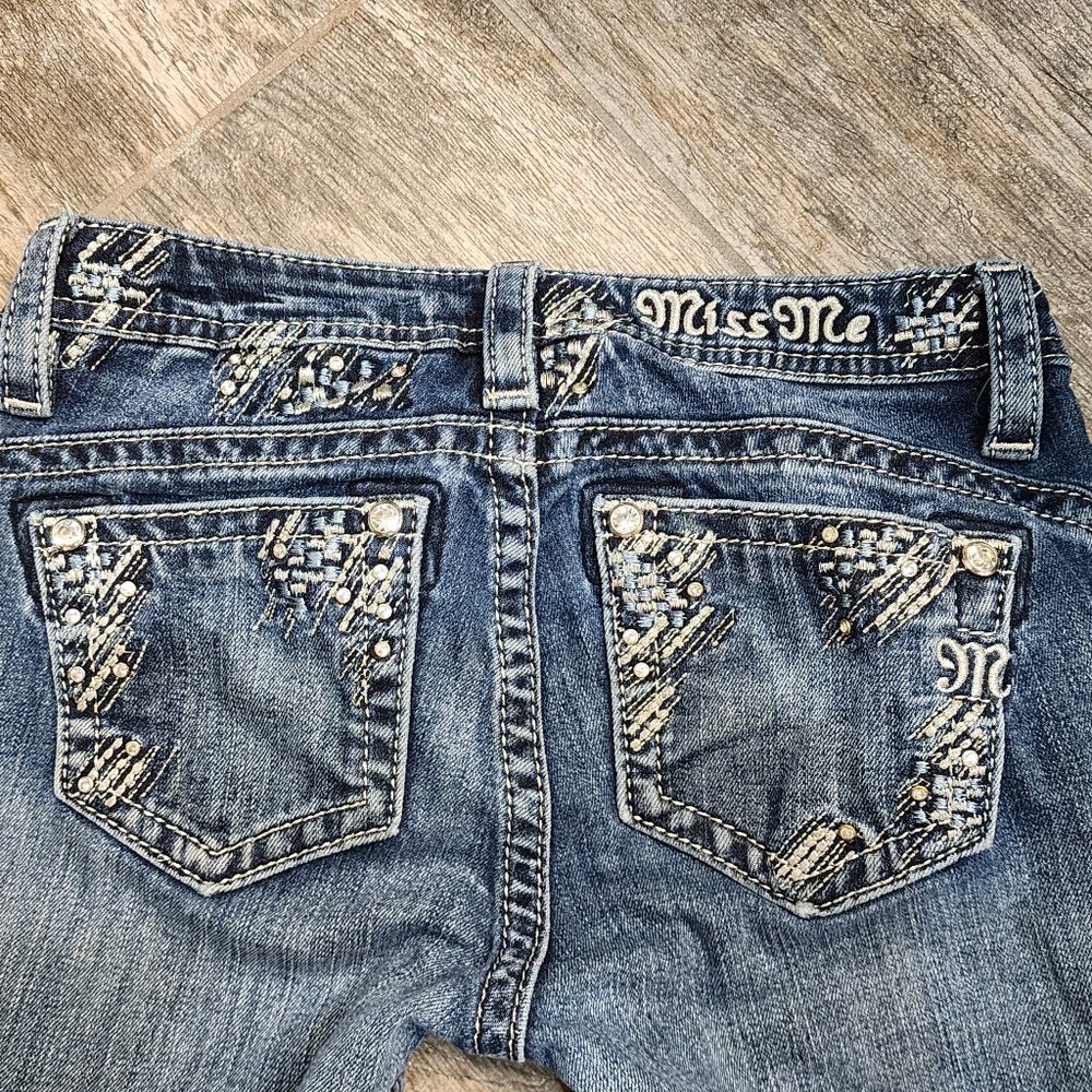 Miss Me Bootcut Jeans Girls size 14 Hemmed